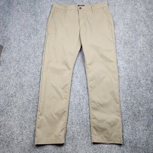 Proof Pants Mens 36x32 Beige Khaki Chino Straight Leg Casual Travel Workwear